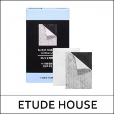 [ETUDE HOUSE] ★ Big Sale ★ Bamboo Charcoal Cotton Pads (40pads) 1ea / 2,000 won(R) / 재고