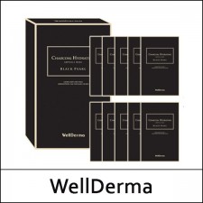 [WellDerma] (a) Charcoal Hydrating Ampoule Mask (28ml*10ea) 1 Pack / Black Pearl / 8401(4) / 5,300 won(R)